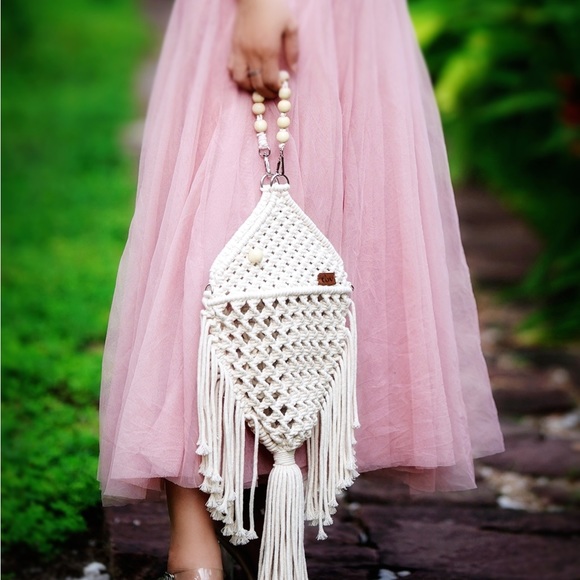 Handmade Macrame handbag - Picture 7 of 10